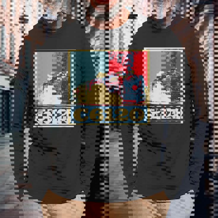 面白tシャツ 鉄道 蒸気機関車l おもしろ レトロ 鉄オタ メンズ グッズ ネタ おしゃれ 電車 長袖Tシャツ 高齢者への贈り物