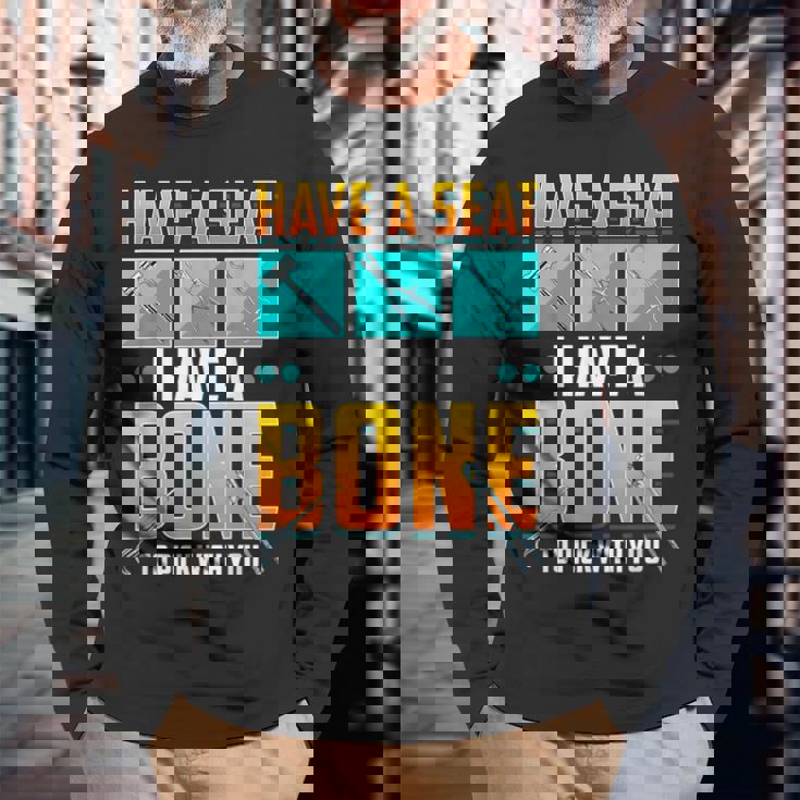 面白い 整形外科 医師 骨 整形外科 長袖Tシャツ 高齢者への贈り物