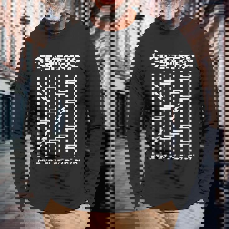 面白いtシャツ テニス あみだくじ おもしろ 服 ネタ メンズ テニス部 おもしろグッズ 大人 子供 ウケ 長袖Tシャツ 高齢者への贈り物