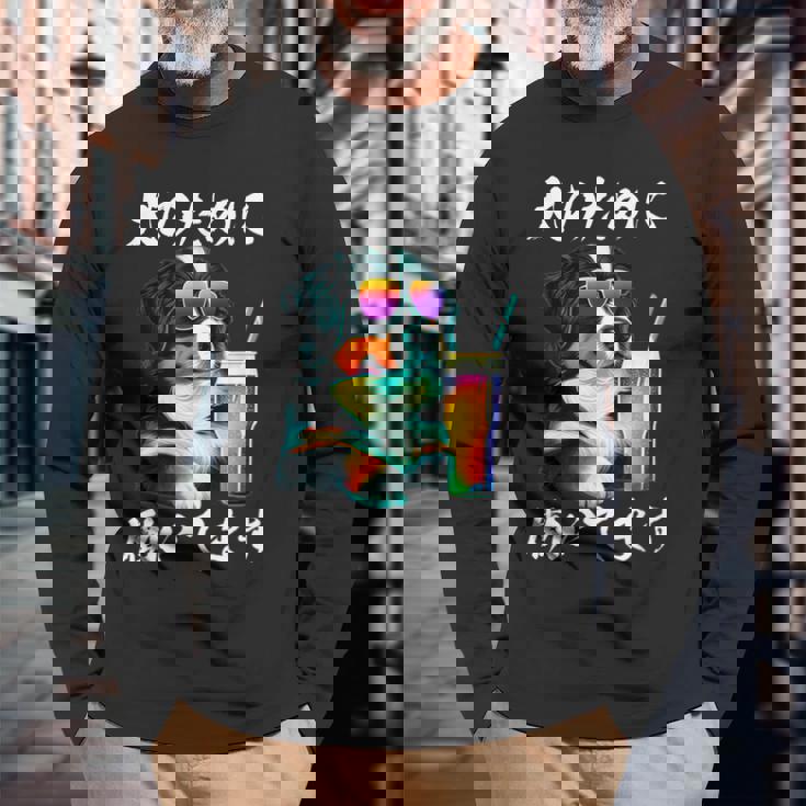 面白いtシャツ バーニーズマウンテンドッグ イヌ わんこ メンズ 犬好き グッズ おもしろ 面白い 服 ネタ 長袖Tシャツ 高齢者への贈り物