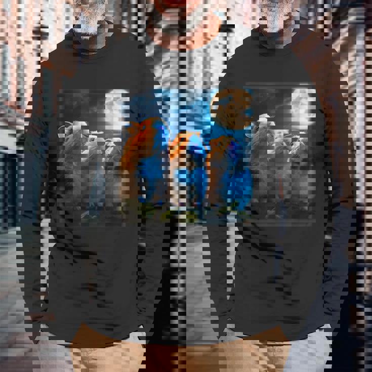 面白いtシャツ モルモット おもしろ 動物 かわいい メンズ グッズ 面白い 服 ネタ 子供 キッズ 雑貨 長袖Tシャツ 高齢者への贈り物