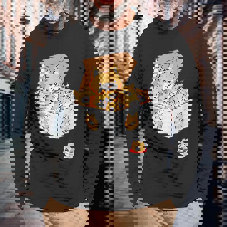 面白いtシャツ 柴犬 ナゲット イヌ わんこ メンズ 犬好き グッズ かわいい おもしろ 面白い 服 ネタ 長袖Tシャツ 高齢者への贈り物