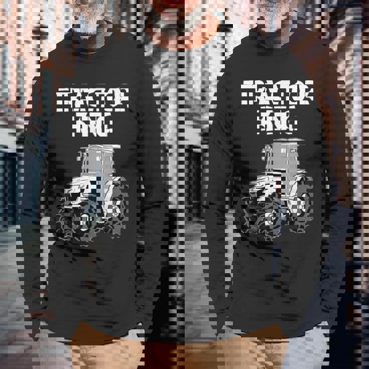 面白いトラクターギフト 男性 お父さん 男の子 農作業 服 恋人に 長袖Tシャツ 高齢者への贈り物