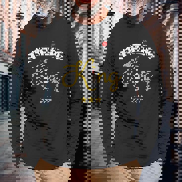 面白いボウラー ボーリング キングピン キングピン ボーリング チームギフト 長袖Tシャツ 高齢者への贈り物