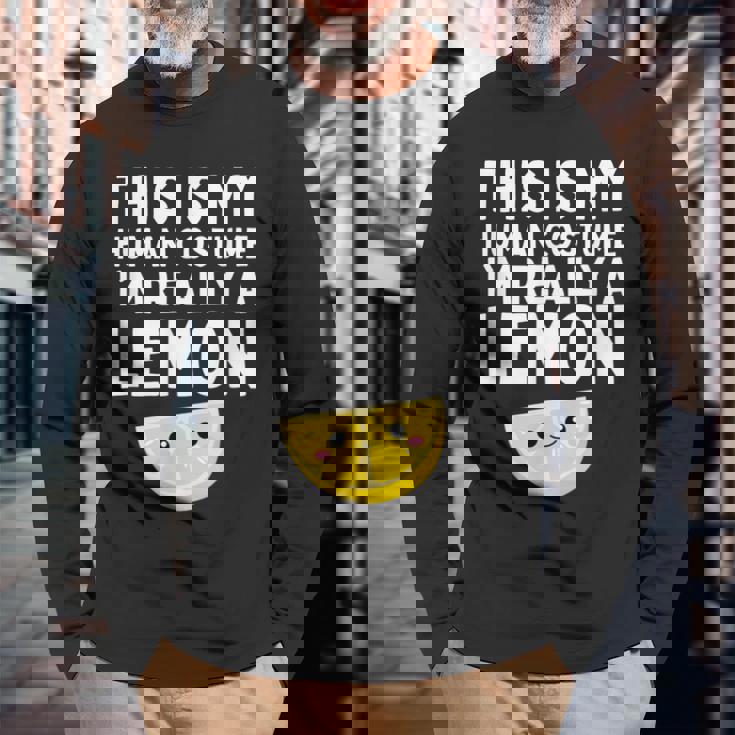 面白いレモンデザイン レモネード フルーツ愛好家 メンズ レディース キッズ 長袖Tシャツ 高齢者への贈り物