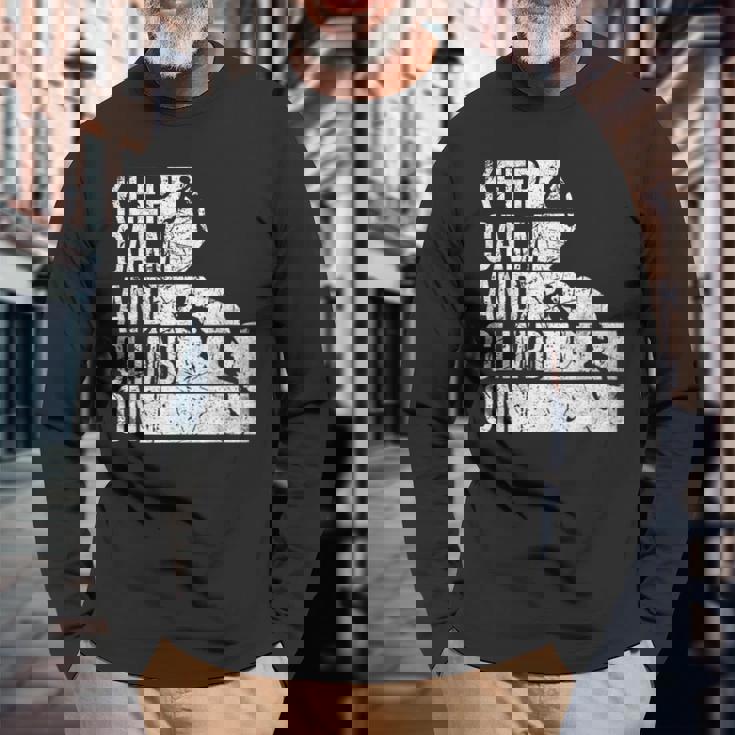 面白いロッククライミング 引用 登山家 & ボルダリング 長袖Tシャツ 高齢者への贈り物