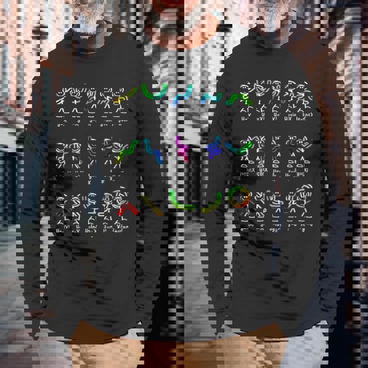 面白い代数のダンス機能 数学先生 オタクギフト アイデア 長袖Tシャツ 高齢者への贈り物