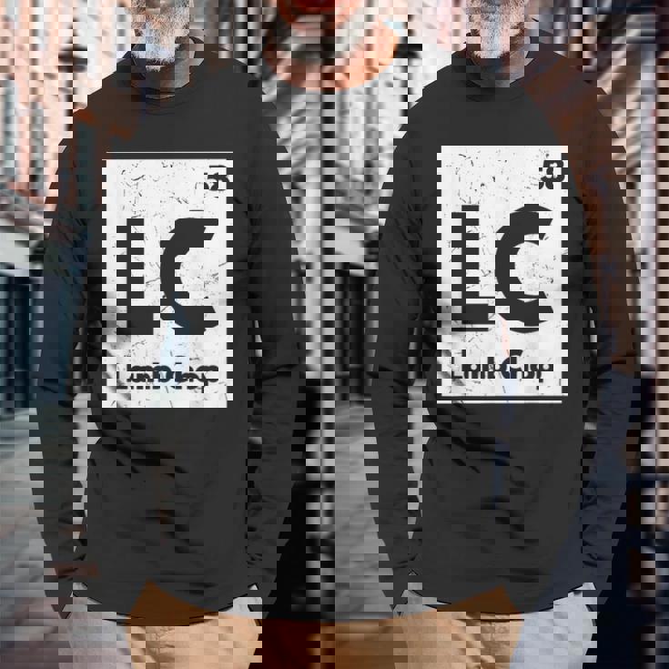 面白い化学成分ジョークラムチョップラムラバーギフト 長袖Tシャツ 高齢者への贈り物