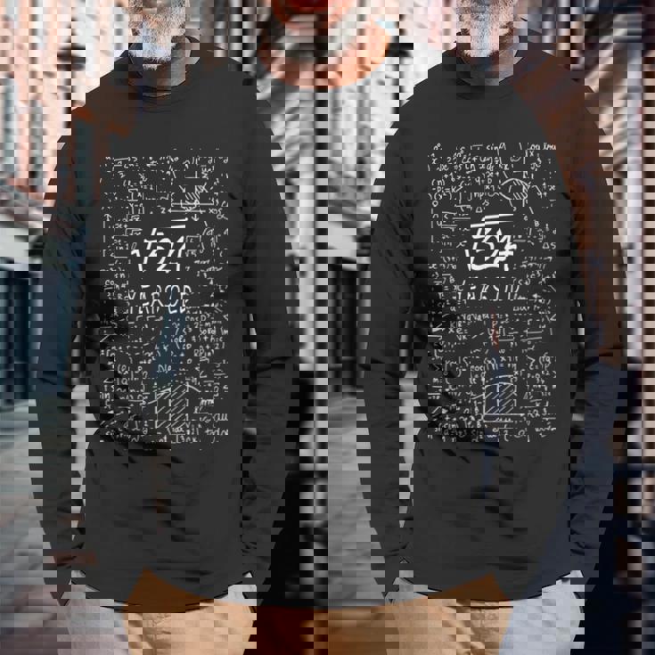 面白い数学オタク18歳18歳の誕生日の積分計算 長袖Tシャツ 高齢者への贈り物