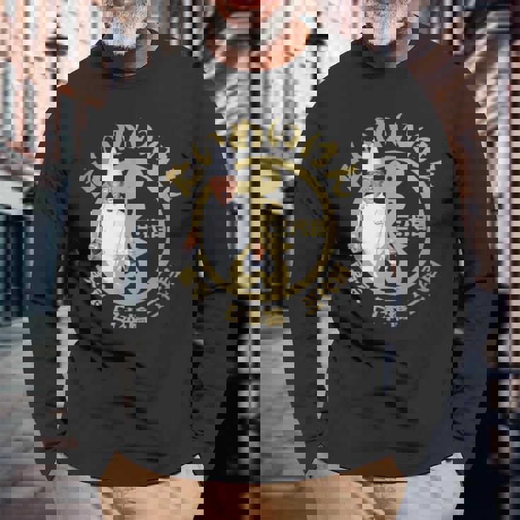 黒こげシェフ Yeah！（2） 長袖Tシャツ 高齢者への贈り物