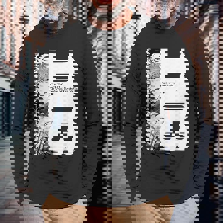 黒猫のウィズ 推じさんの日店長（あだ名） 長袖Tシャツ 高齢者への贈り物