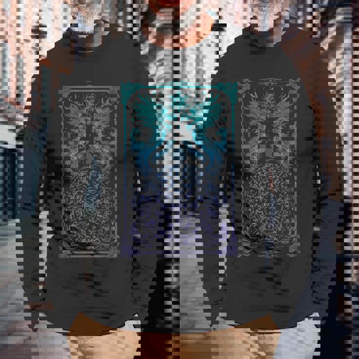 龍体文字フトマニ図 長袖Tシャツ 高齢者への贈り物