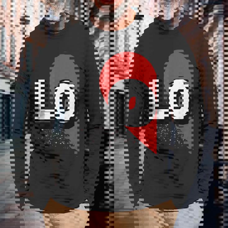 ２人で着るとハートが出来る Loveの文字になる 「Lo」カップル 恋人 長袖Tシャツ 高齢者への贈り物