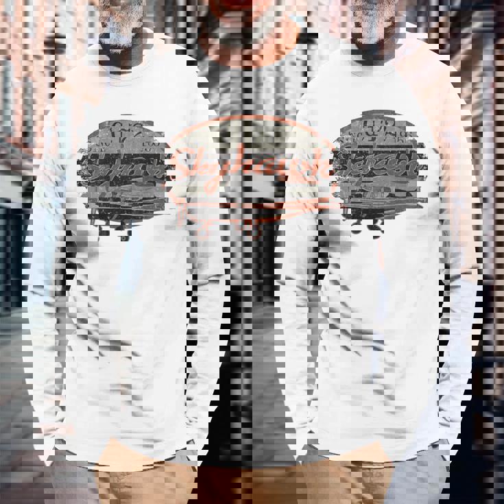 172Kyhawk ヴィンテージ レトロ 飛行機 フライングパイロット 長袖Tシャツ 高齢者への贈り物