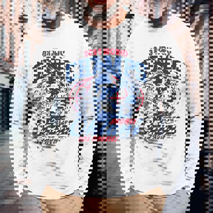 2024年世界選手権大谷翔平 ロサンゼルス野球 長袖Tシャツ 高齢者への贈り物