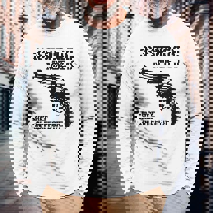 38 スペシャルモデル 10 リボルバー ファン 長袖Tシャツ 高齢者への贈り物