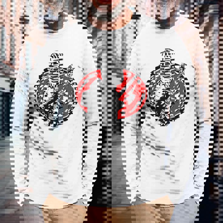 50年代ロカビリー ロックンロール ダンスパーティー レトロ 60年代音楽 長袖tシャツ 長袖Tシャツ 高齢者への贈り物