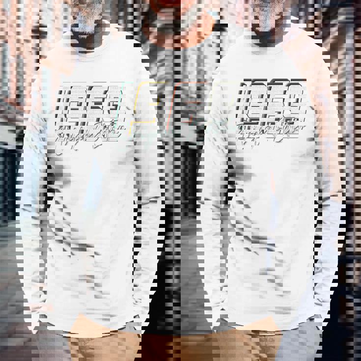 55 歳の誕生日、レトロなスタイルのオリジナル 1969 年版 長袖Tシャツ 高齢者への贈り物