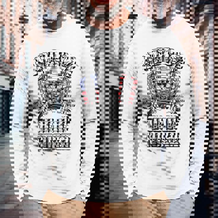 American Big Rig Trucker Heavy Haulage バックプリント 長袖Tシャツ 高齢者への贈り物