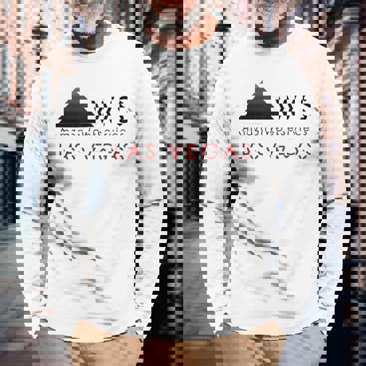 Aws Amazon ウェブサービス ラスベガス 長袖Tシャツ 高齢者への贈り物