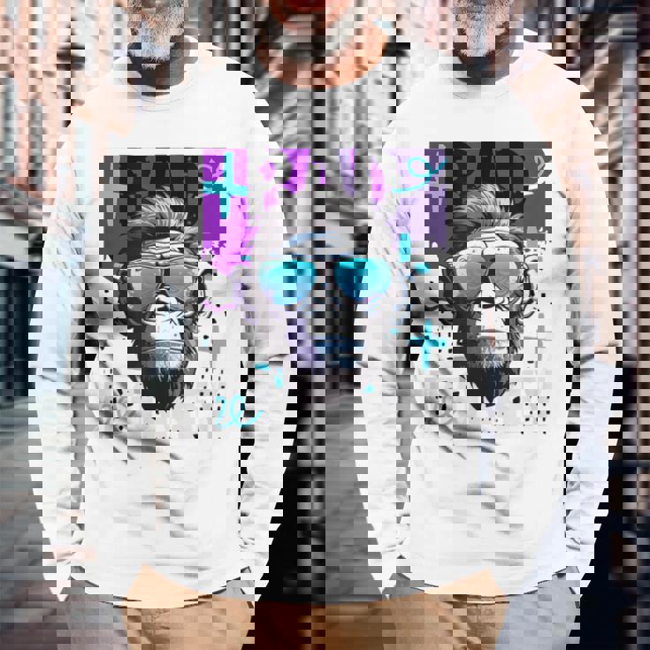 Bad Monkey Monkey 長袖Tシャツ 高齢者への贈り物