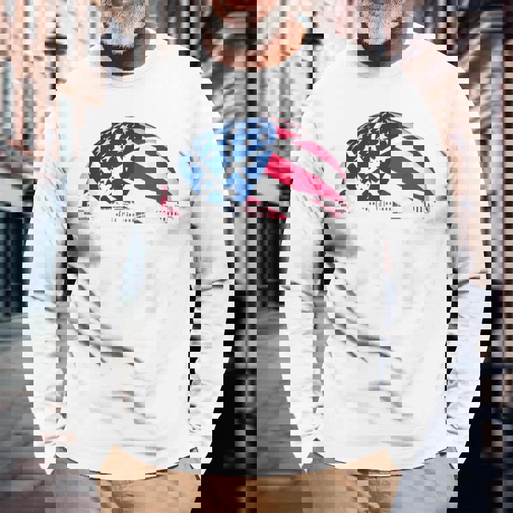 Basketball Usaupport The Team Usa Flag Dream 長袖Tシャツ 高齢者への贈り物