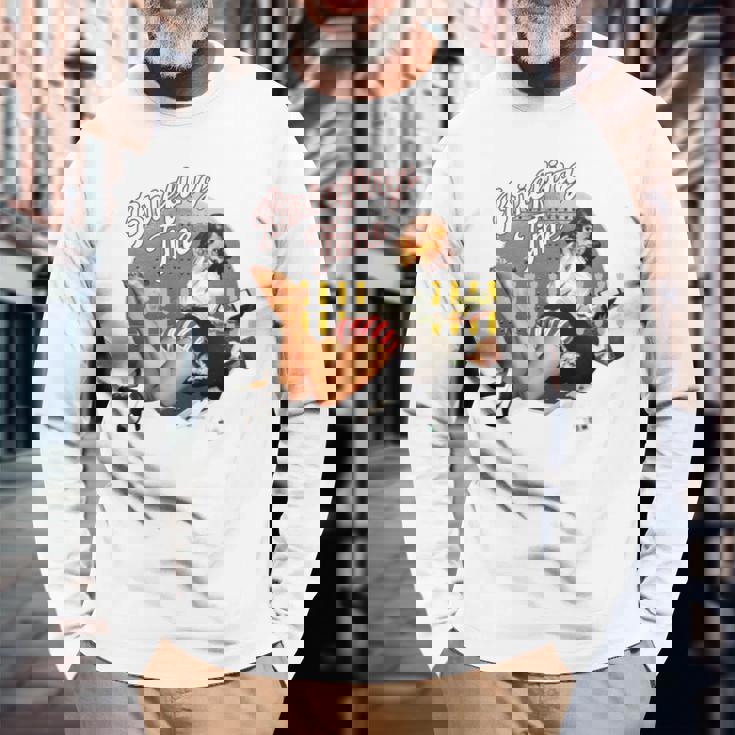 Briefing Time クラシックなボンバーノーズアートスタイル 長袖tシャツ 長袖Tシャツ 高齢者への贈り物