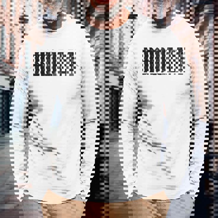 Brooklynibes、Brooklyn 、Brooklyn New York City 長袖Tシャツ 高齢者への贈り物