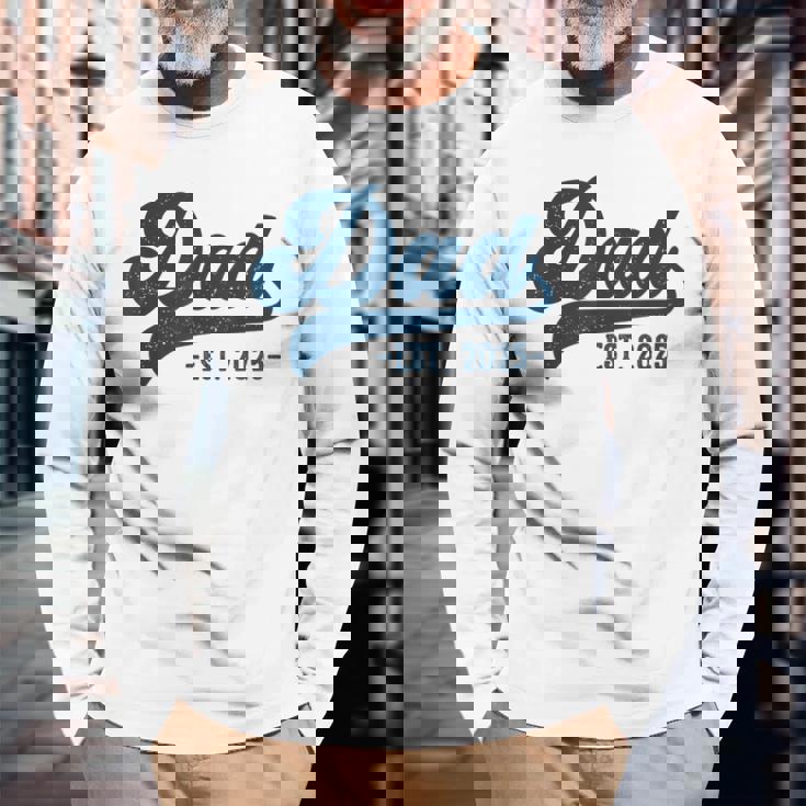 Dad Est 2025 Dad To Be New Dad 長袖Tシャツ 高齢者への贈り物