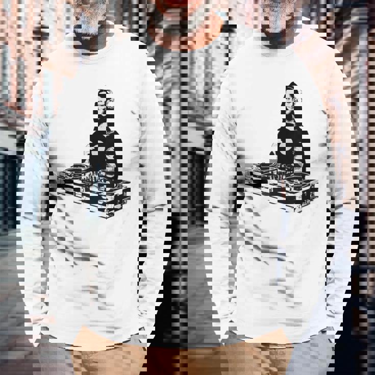 Djモナリザ 長袖Tシャツ 高齢者への贈り物