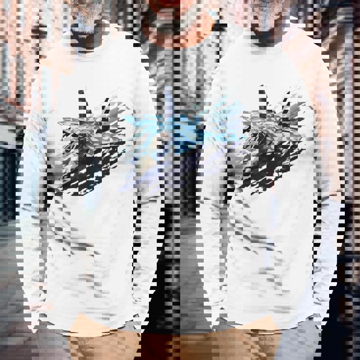 F-15 ストライク イーグル ミリタリー 戦闘機 ジェット キッズ 幼児 男の子 男性 長袖Tシャツ 高齢者への贈り物