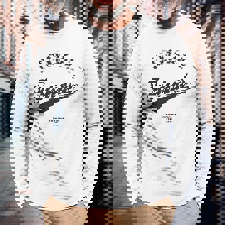 Fukuroi Local 袋井市ローカル 故郷 長袖Tシャツ 高齢者への贈り物