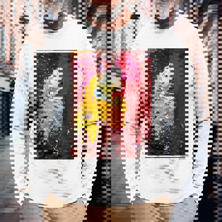 Guitar 長袖Tシャツ 高齢者への贈り物