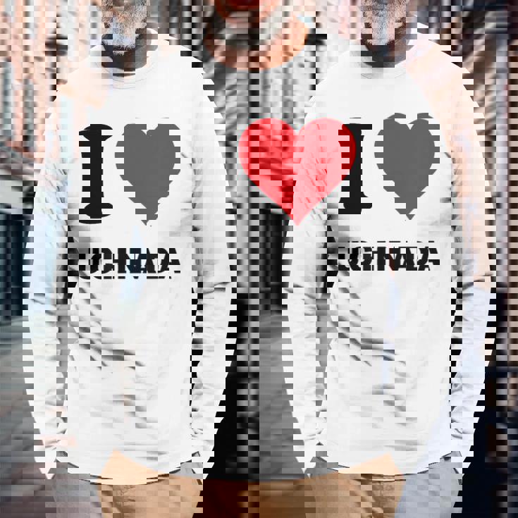 I Heart 内田ジャパンラブ 日本土産 長袖Tシャツ 高齢者への贈り物