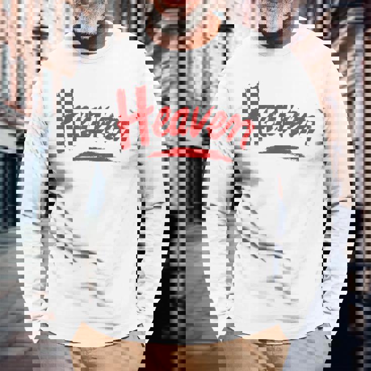 Heaven ビンテージスタイル 長袖Tシャツ 高齢者への贈り物