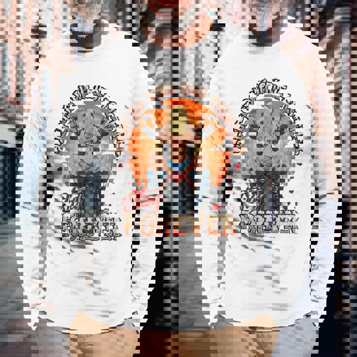 Hot Motorcycle Coupleexy Biker Chick Rider Back Print 長袖Tシャツ 高齢者への贈り物