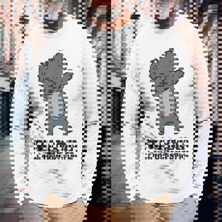 I'm A Koala In A Human コスチューム ファニー コアラ 長袖Tシャツ 高齢者への贈り物