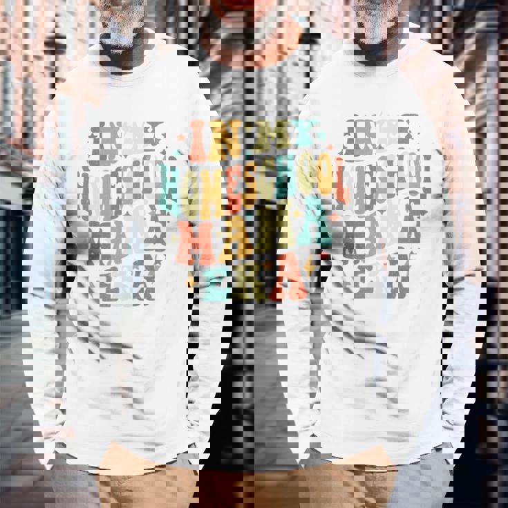 In My Homesschool ママ時代 おかしな新学期 ママ先生 長袖tシャツ 長袖Tシャツ 高齢者への贈り物