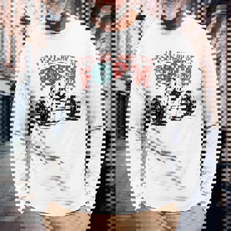 It's All About The Form デッドリフティング トランプ ワークアウト ジム 面白い 長袖tシャツ 長袖Tシャツ 高齢者への贈り物