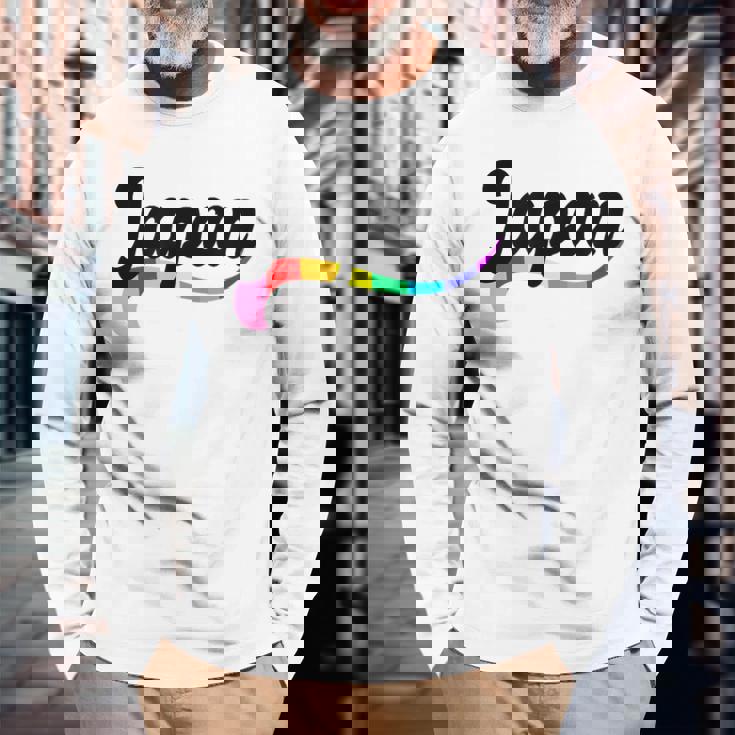 Japan ゲイ プライド Lgbtqi クィア 愛 東京 日本 ニッポン 長袖Tシャツ 高齢者への贈り物