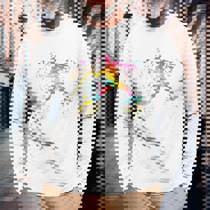 Javelin Throwe Colorsplash キッズ やり投げ 長袖Tシャツ 高齢者への贈り物