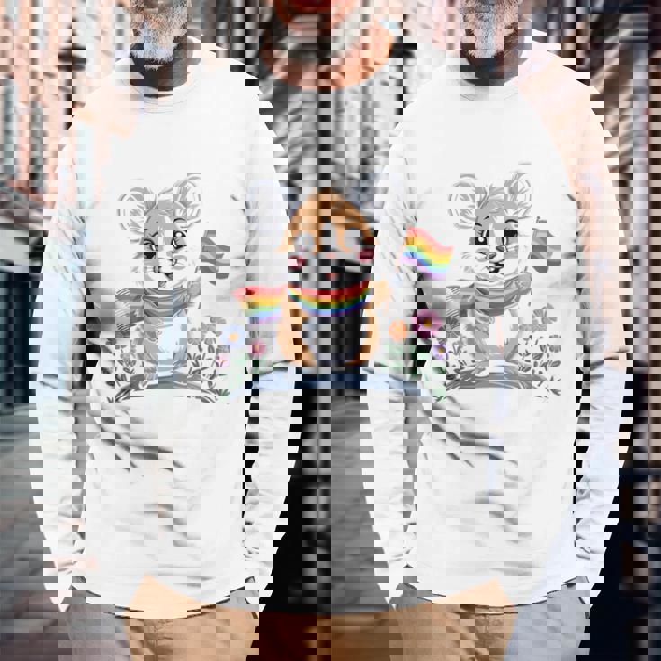 Lgbtプライドマンスピカlgbtqia 長袖tシャツ 長袖Tシャツ 高齢者への贈り物