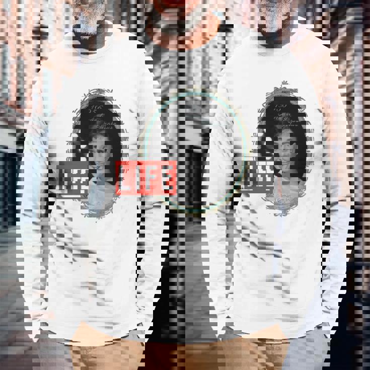 Life Picture Collection オードリーヘップバーン_ 02 長袖tシャツ 長袖Tシャツ 高齢者への贈り物
