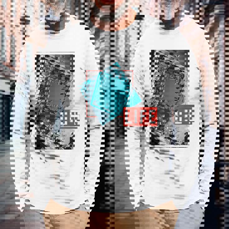 Life Picture Collection 看護学生 ／ ルーズベルト病院（1） 長袖Tシャツ 高齢者への贈り物