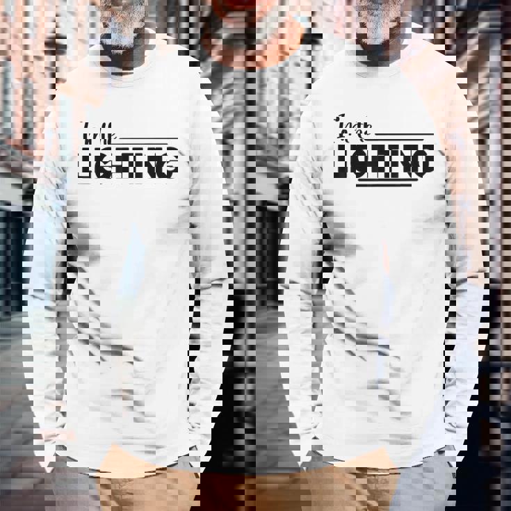 The Lightning The Thunder 面白いカップルマッチング 長袖Tシャツ 高齢者への贈り物