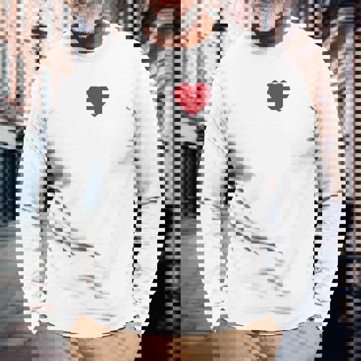 I Love Jesus I Heart Jesus レッドハート 長袖tシャツ 長袖Tシャツ 高齢者への贈り物