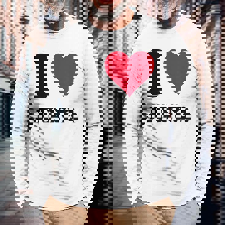 I Love Junya 長袖Tシャツ 高齢者への贈り物