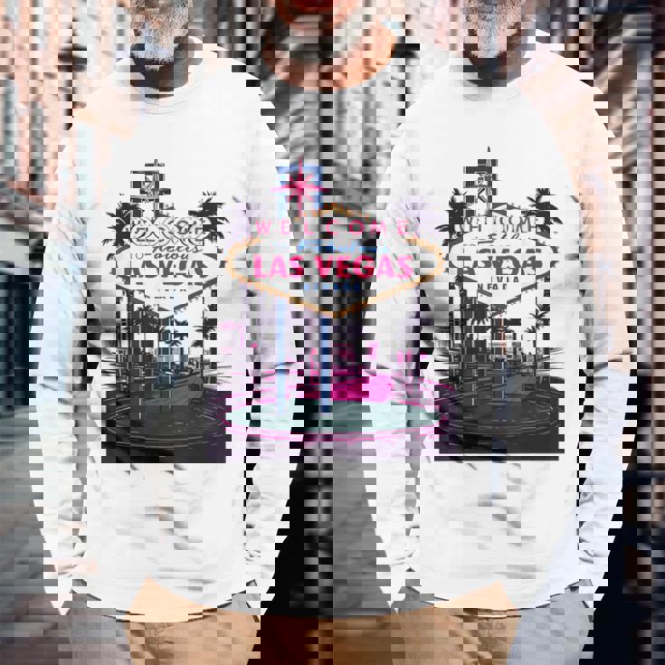 I Love Lasegas ネバダシティ ベガス お土産 ギフト ラスベガス 長袖Tシャツ 高齢者への贈り物