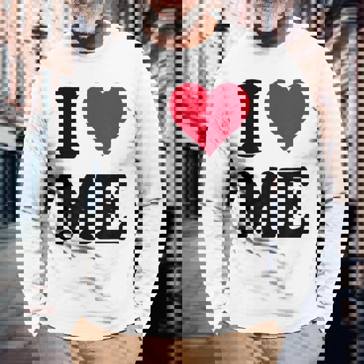 I Love Me 長袖Tシャツ 高齢者への贈り物