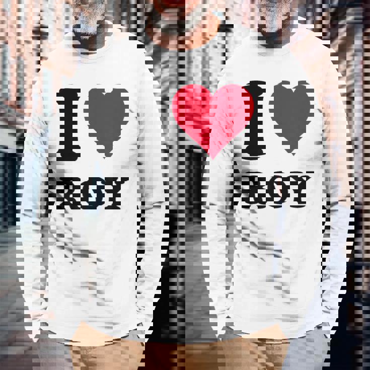 I Love Roy 長袖Tシャツ 高齢者への贈り物